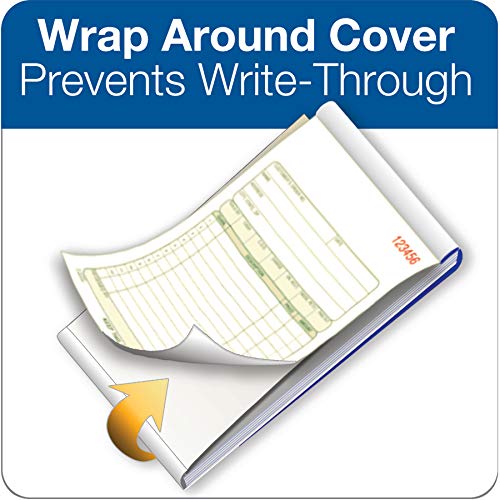 Adams Sales Order Book, 2-Part, Carbonless, White/Canary, 3-11/32 x 7-3/16 Inches, 50 Sets per Book (DC3705) 4