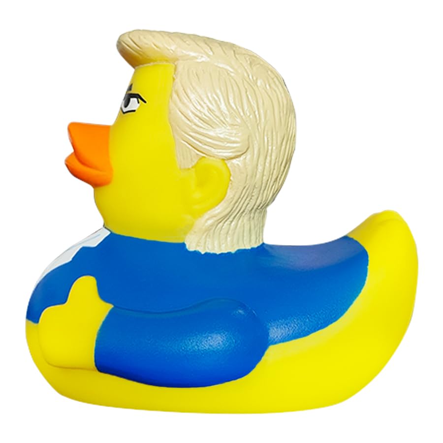 Nuwani Donald Trump Rubber Ducks for Jeeps, 4 Inch Bath Rubber Duck Toy for Baby Shower, Family Party, Bath Time, Pool Funny Decoration, Squeak Rubber Duckies Merchandise, Birthday Gift for Kids 6