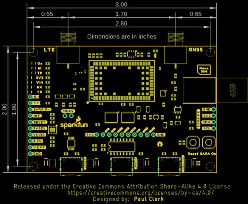 SparkFun LTE GNSS Breakout - SARA-R5 - Includes 1x Breakout and 1x Hologram eUICC SIM Card Secure Cloud LTE-M Data Communication for Multi-Regional use - Local Provider Must Offer LTE-M Coverage 6