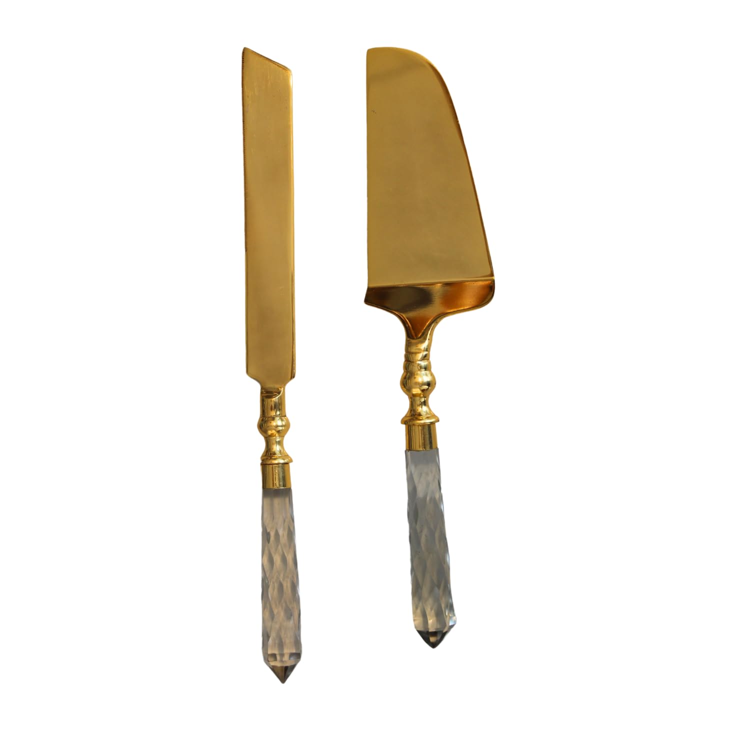 IZZHAAR Premium Cake Cutting Knife Set, Elegant Stainless Steel Cake Knife and Cake Server Set, Cake Cutter and Pie Spatula for Birthday Anniversary Christmas Gift (Set of 2) 3