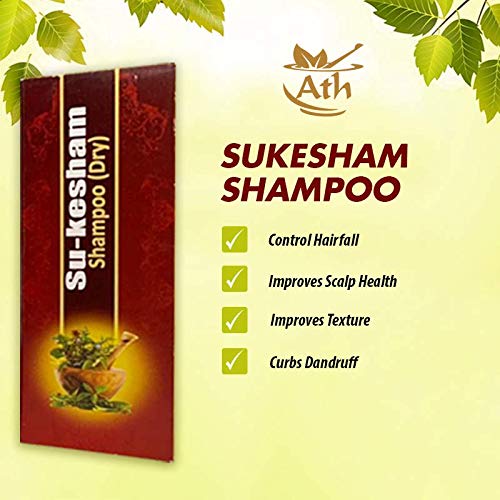 Ath Su-kesham Hair Care Kit, Organic (Hair Oil + Shampoo + Capsules + Tablets + Lepa), Ayurvedic Hair Care Range For Healthy & Soft Hair For Men & Women - Paraben-Free (1 Month Course) 5