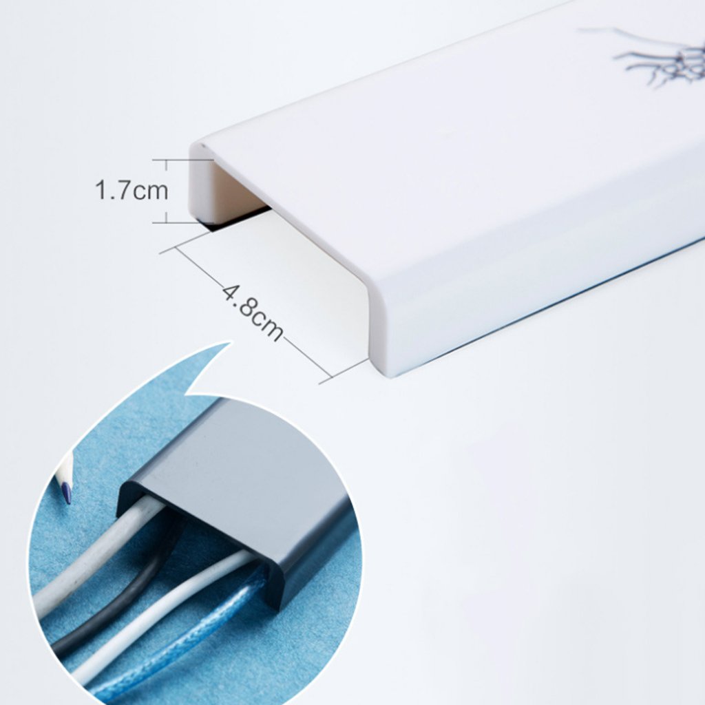 Meri Shopp Cord Management System for TV/Computer/Home Entertainment Corner White 3