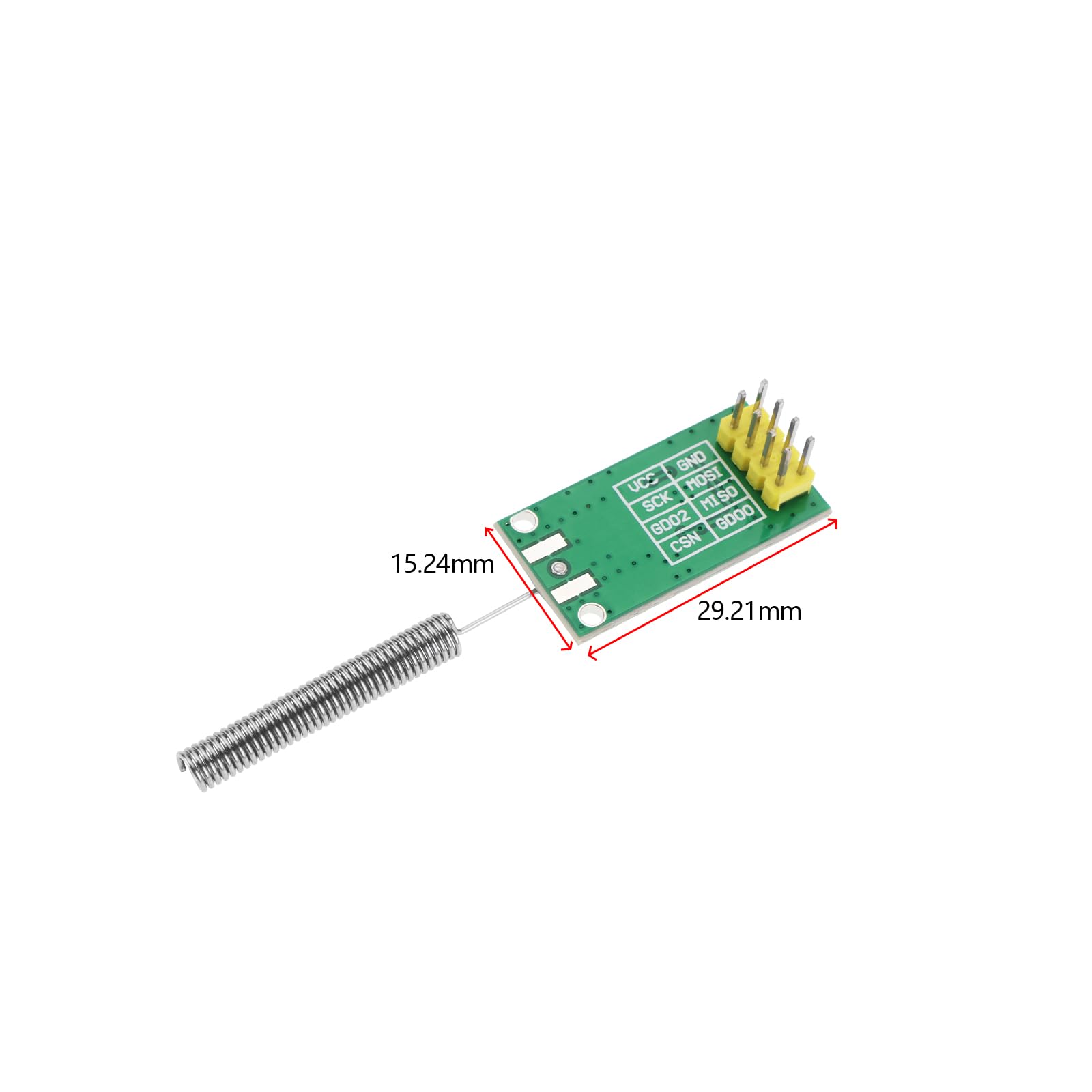 SING F LTD 2pcs CC1101 433Mhz Wireless Transceiver CUL Funk Module DC 1.8-3.6V 10mW USB FHEM Transceiver with Spring Antenna Compatible with A-rduino Compatible with Raspberry Pi 5