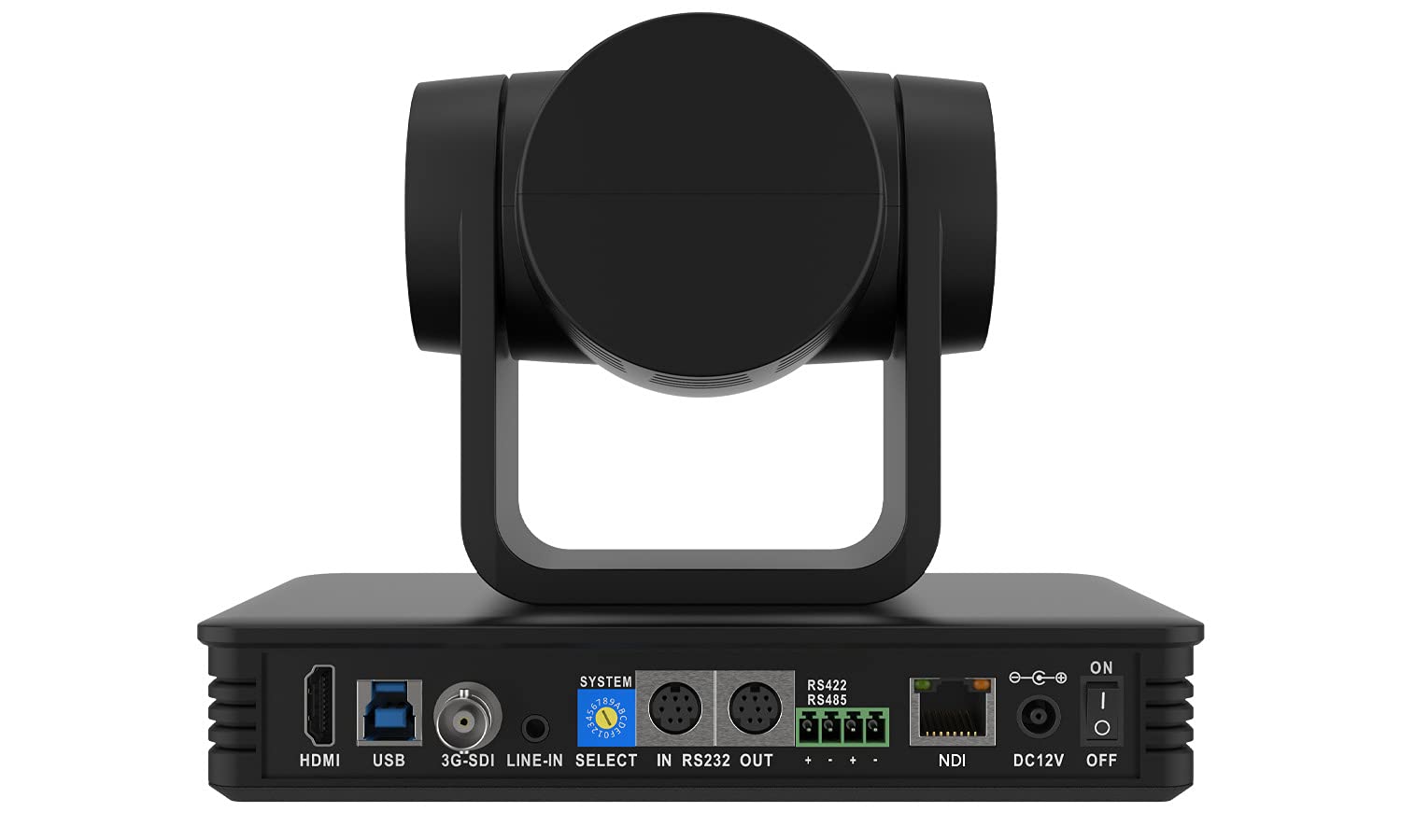 Universal 1080P FHD PTZ 30X NDI/HDMI/SDI/USB 3.0 RS232/485 Live Streaming Camera (Black) 6