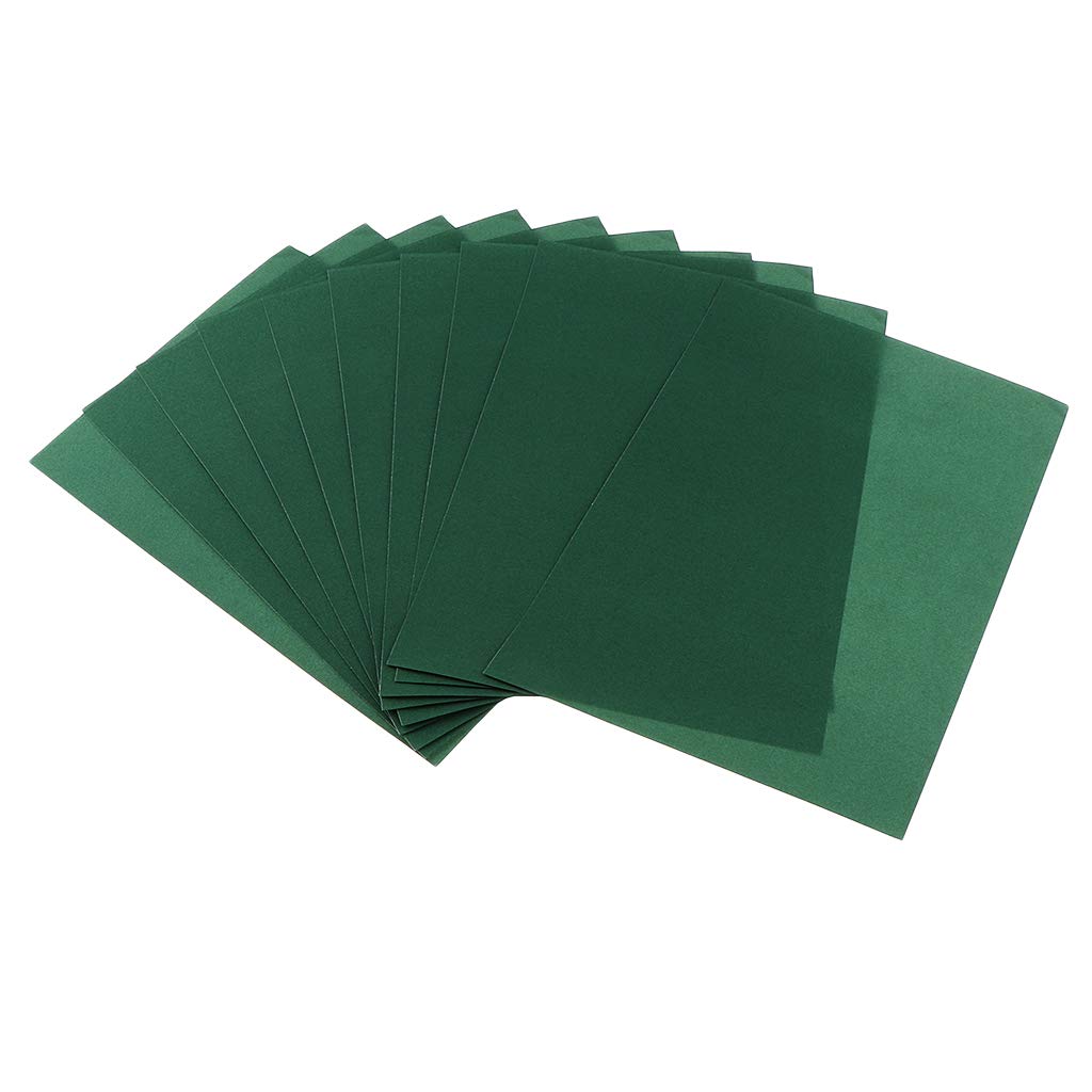 HTC18 10 Sheets A4 Painting Drawing Art Sand Paper for Kids Graffiti Deep Green 3