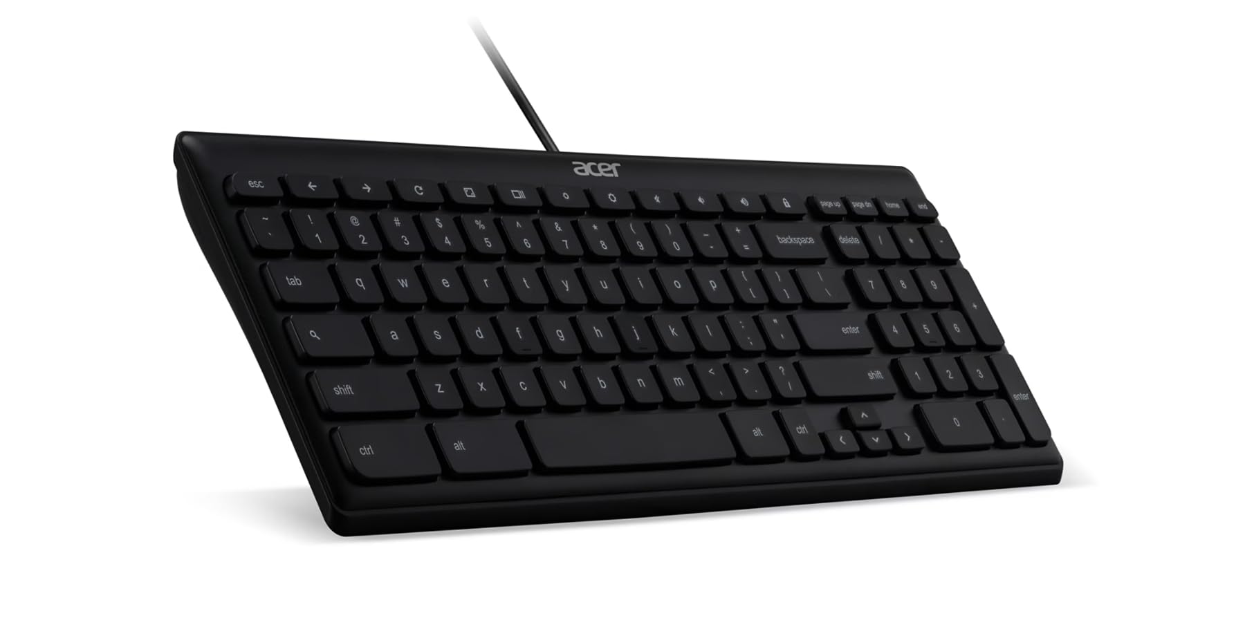acer AKB910 Wired USB Keyboard – Compact Design, Full-Size Keys, Chrome OS Compatible, Black 3