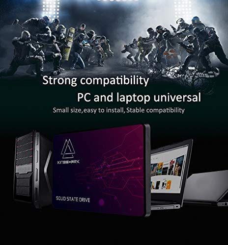 KingShark SSD 64GB SATA 2.5" Internal Solid State Drive SATAIII 6 Gb/s High Performance Hard Drive for Desktop Laptop 7MM Height SSD (64GB, 2.5"-SATA3) 6