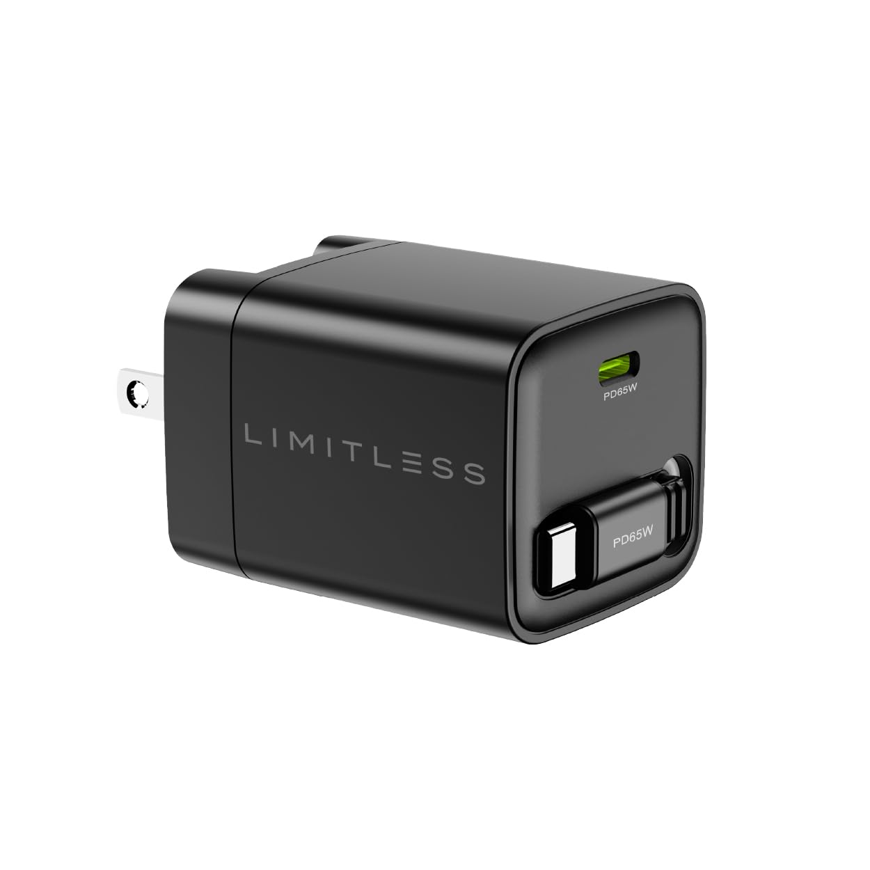Limitless 65W GaN Wall Charger with 32" Retractable Type-C Cable 1