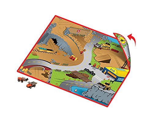 Full Throttle Construction Zone 2-Sided Playmat w/ 1 Car