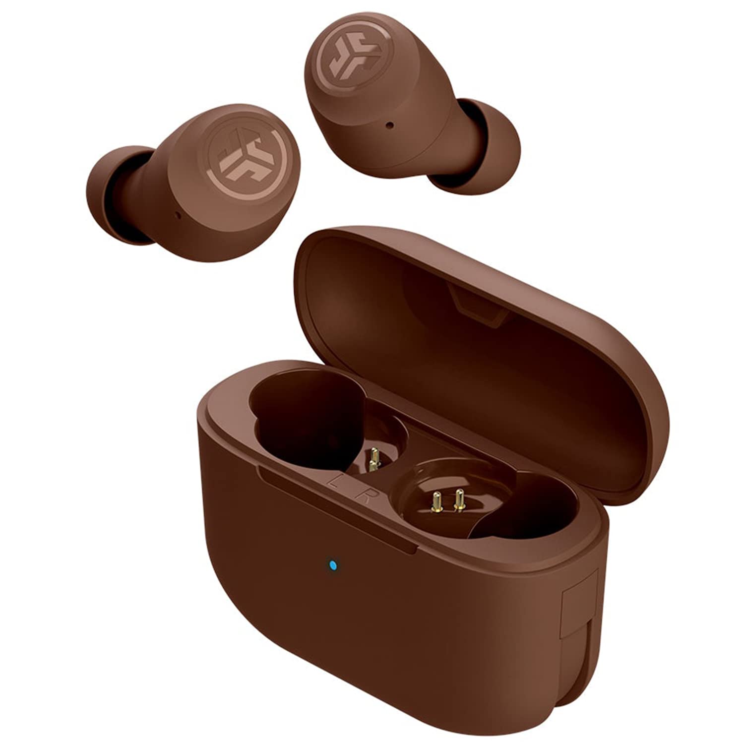 JLab Go Air Tones True Wireless Earbuds Designed with Auto On and Connect, Touch Controls, 32+ Hours Bluetooth Playtime, EQ3 Sound, and Dual Connect, Natural Earthtone Color (4625 W) 2
