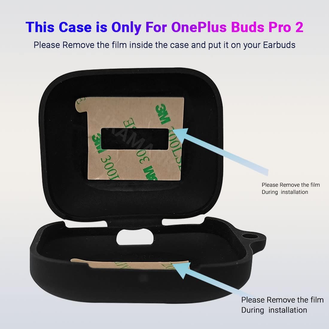 LIRAMARK Silicone Cover Case with Carbiner Compatible with OnePlus Buds Pro 2 (2023) / Oneplus Buds Pro 2R (Green) 4