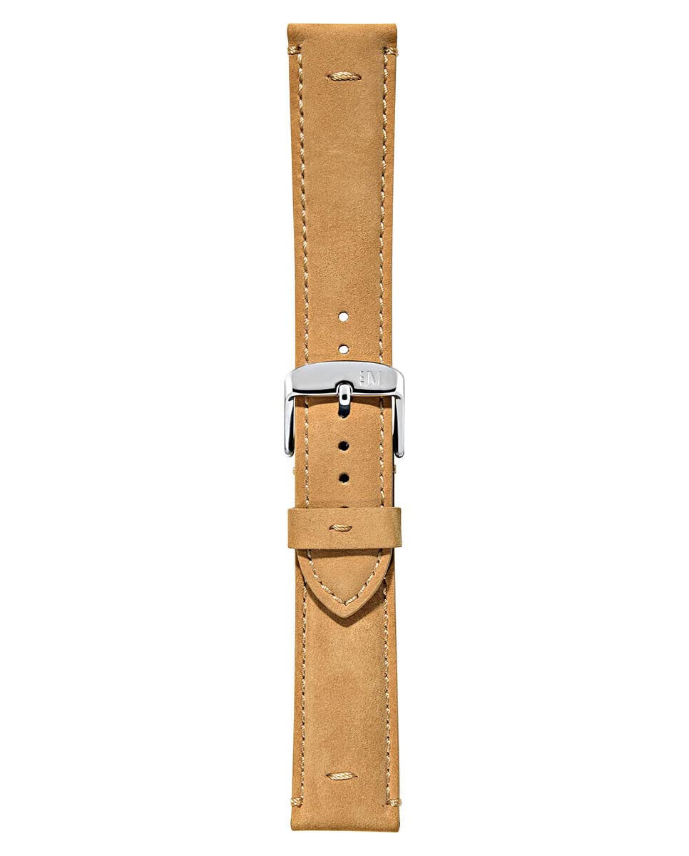 Morellato Bernini Genuine Nubuck Leather Watch Strap - Light Brown - 18mm - Chrome-Plated Stainless Steel Buckle - MANUFATTI Collection 3