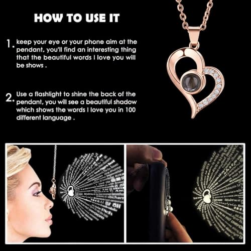 NYRWANA Valentine Gift for Girlfriend, Boyfriend, Husband & Wife, Romantic Teddy Bear with Rose & Necklace | Eternal Flower Gift Combo | Valentine’s Day Surprise for Girlfriend, Wife, & Couple - Red 5