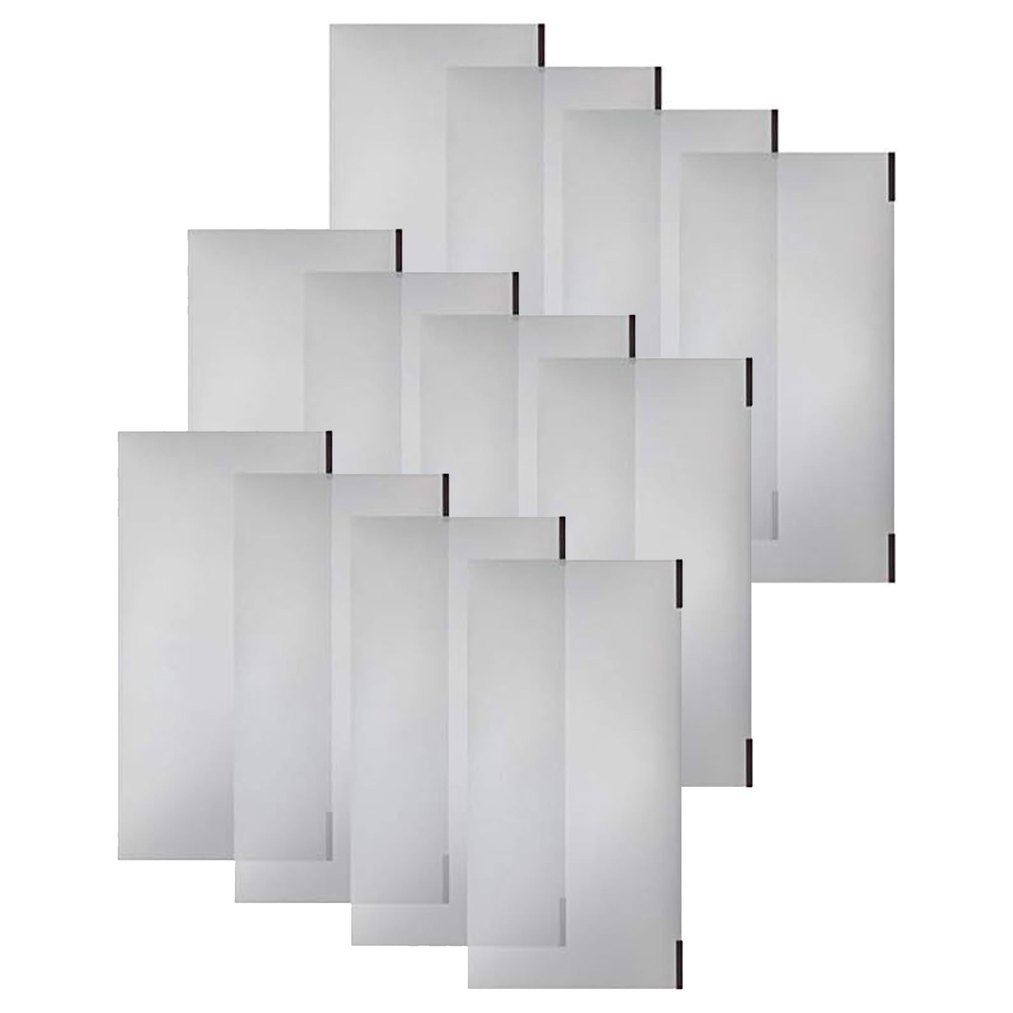 Origami 12-Pack Magnetic Wire Shelf Liners for R4 & R5 Storage Shelving Rack Units, Clear 1
