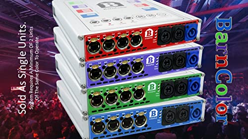 BARNCOLOR 4 x Ethernet; Color Green (1290, 1310, 1330, 1350). Power Cable NOT Included; Order BC-PowerCable-US for USA Operation. 4