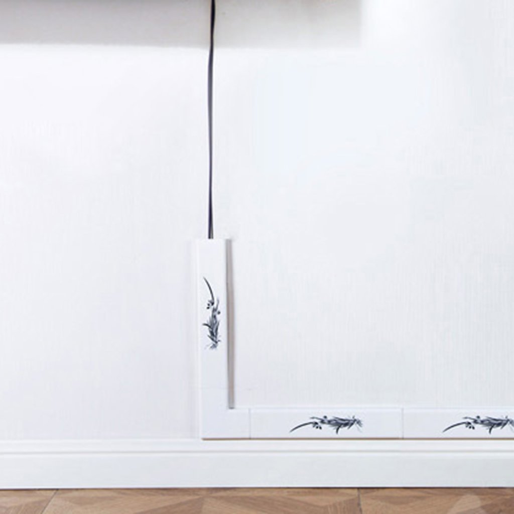 Meri Shopp Cord Management System for TV/Computer/Home Entertainment Corner White 4