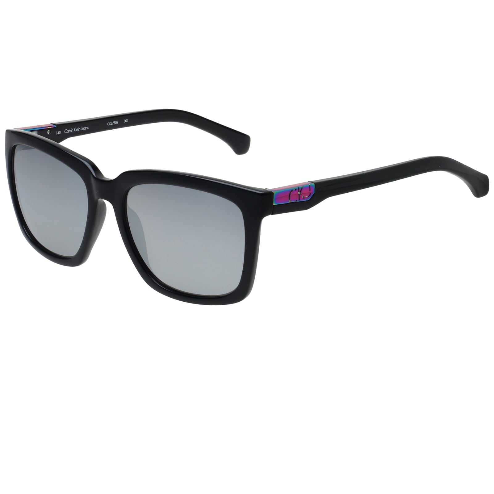 Calvin Klein Jeans Mirrored Square Unisex Sunglasses Jeans 750 001 56 S|56|Silver Color 1