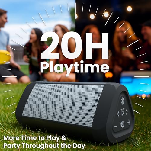 OontZ Ultra Portable Bluetooth Speaker 5.0, 2 Pack - IPX7 Waterproof, 14W Sound, 20-Hr Battery, 100ft Wireless Range, Deep Bass and Clear Audio, Durable Shower Speaker for Pool or Beach (White) 2