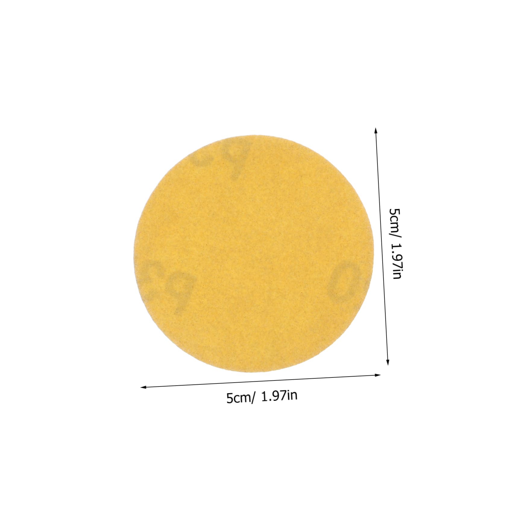 LIFKOME 100pcs Sandpaper Sand Paper Hook Loop Sanding Disc Sanding Paper for Wood Drywall Sander Disc Adhesive Sanding Discs Sander Backer Discs Disk Polishing Paper Yellow 3