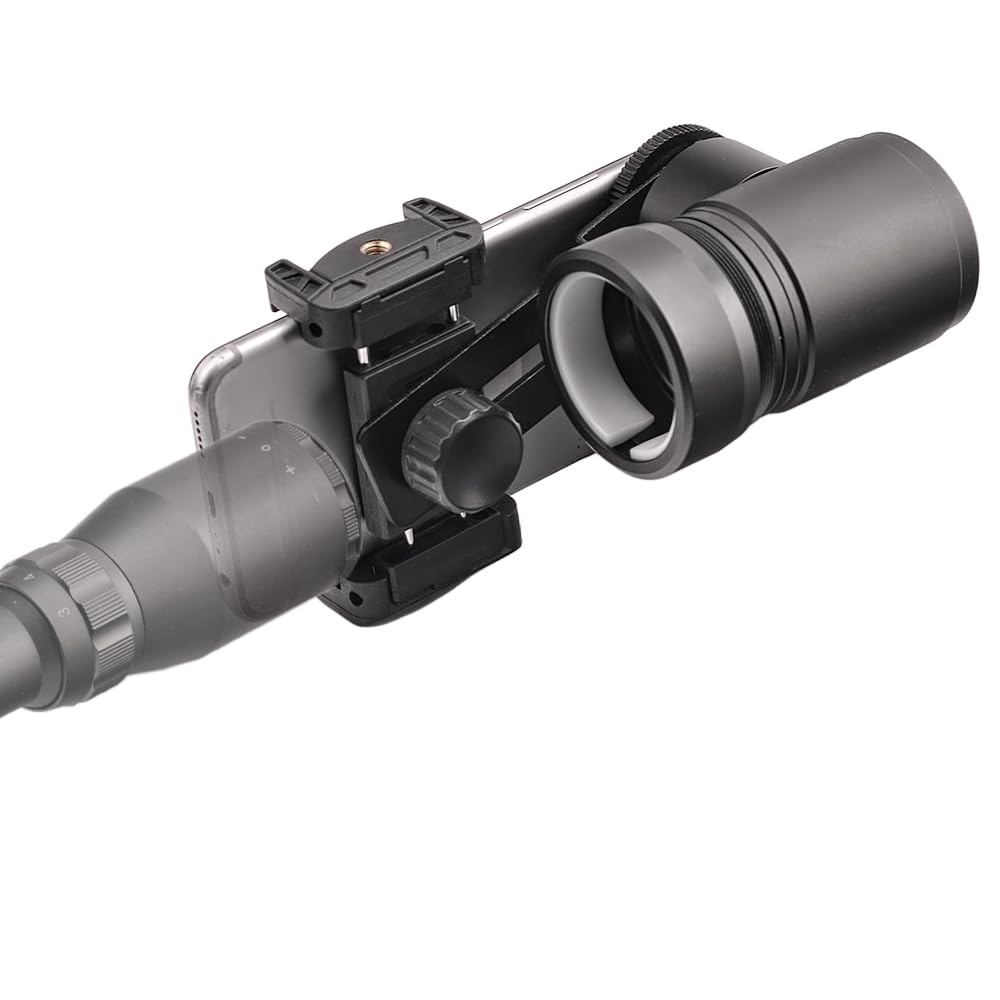 Starboosa Rifle Scope Mount Camera Adapter - All-Aluminum Smartphone Camera Adapter for Hunting & Birding with Dual Viewing Angles - Enhanced Secure Nylon Ring Clamp Design 6