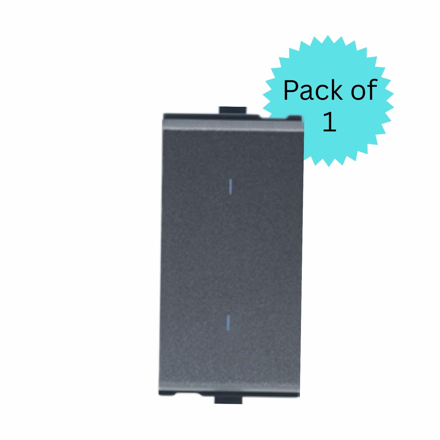 Anchor by Panasonic Penta Modular 6AX Two Way Switch, 1 Module 2 Way Switch (Black, 65002B) 3