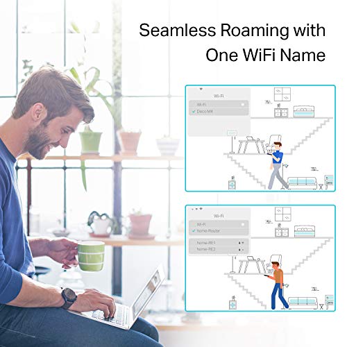 TP-Link Deco S4 Mesh AC1900 WiFi System - Up to 5,500 Sq.ft. Coverage, Replaces WiFi Router and Extender, Gigabit Ports, Works with Alexa, Deco S4(3-Pack) 4