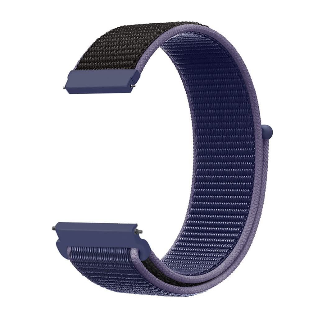 XIAOFEIGUN Nylon Watch Straps, Hook and Loop Closure, Quick Release, Replacement Sport Bands 20mm 22mm, Replacement Watch Strap for Men and Women (Color : Purple, Size : 22mm) 1