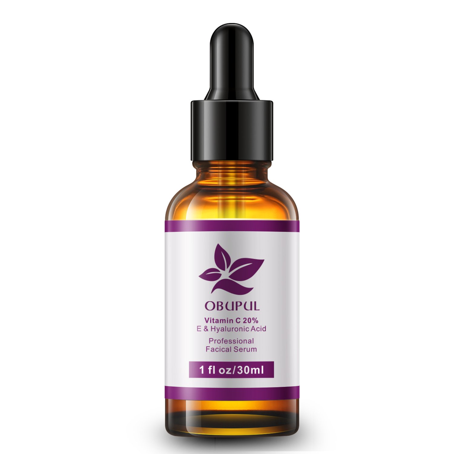 Obupul Skin Care Vitamin C Serum for Face, Organic Anti-Aging Anti Wrinkle Topical Facial Serum with Hyaluronic Acid & Vitamin E,1 fl. oz 6