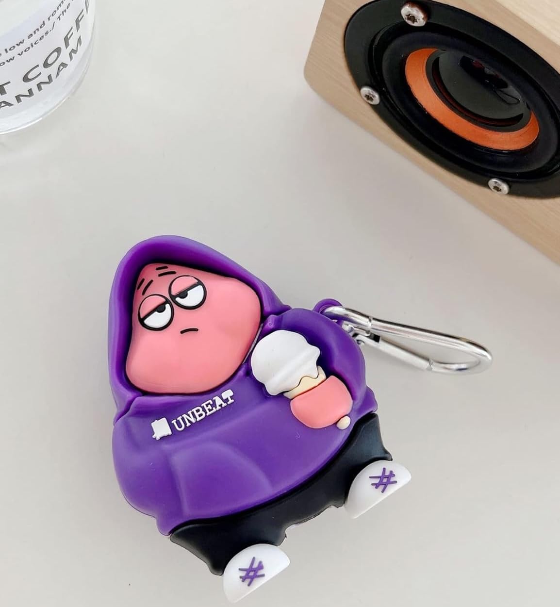 KHR Silicone Case Cover for AirPods 4 (2024), Cute Cartoon Characters Design Case with Keychain for AirPods 4 / AirPods 4 with Active Noise Cancellation (Unbeat) 6