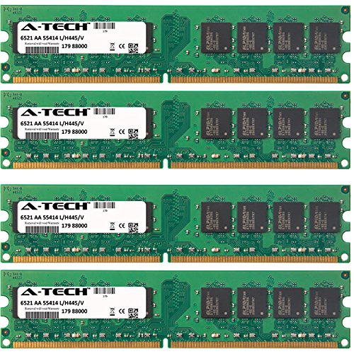 A-Tech 8GB KIT (4 x 2GB) For HP-Compaq HP Pavilion Desktop A6661af A6661es A6661it A6661ru A6661sc A6663.es A6664de A6664it A6664sc A6665it A6665tw A6666i. DIMM DDR2 NON-ECC PC2-6400 800MHz RAM Memory