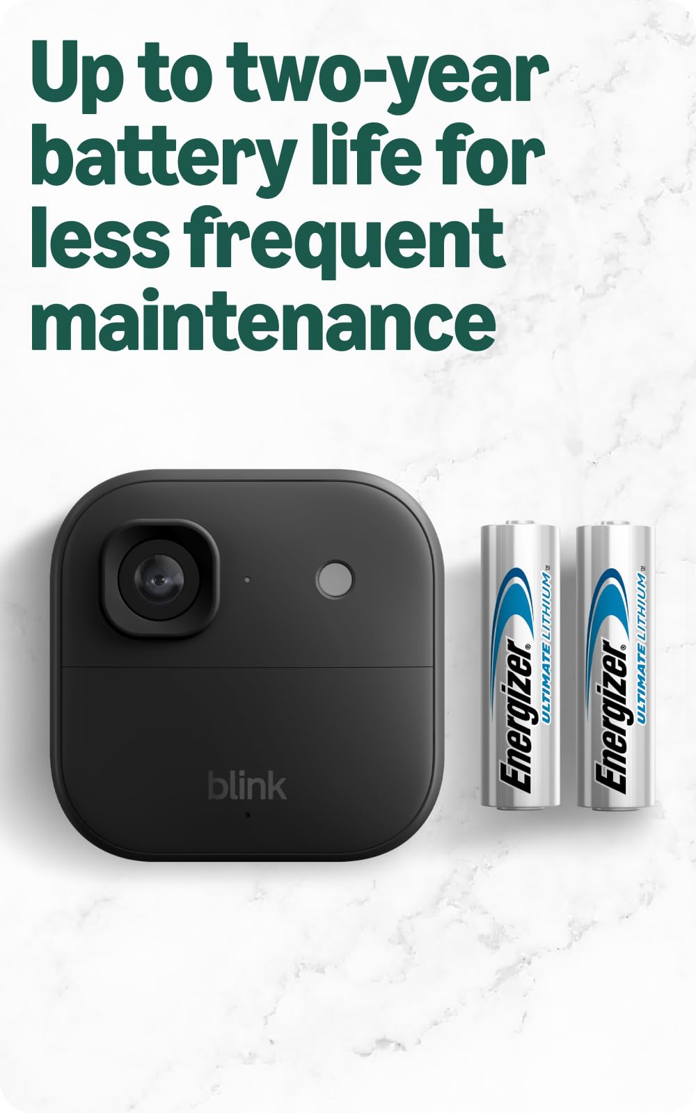 Blink Outdoor 2K+ (newest model) — Wireless smart security camera, 2K video resolution, enhanced audio, two-year battery. Sync Module Core included — 5 camera system (Black) 6
