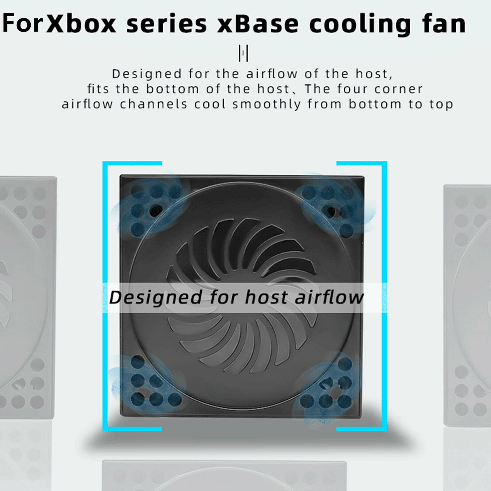 3 USB Ports Console Cooling Fan Vertical Stand USB Cooler Accessories For Xbox Series X Gaming Device Parts Accessories 3