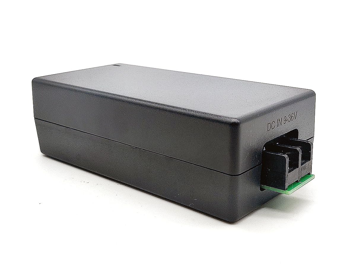 PLUSPOE Gigabit DC PoE+ Injector | 12V 24V (12-36V) DC Input | 50V 30W DC PoE+ Out | DC-DC Convertor + 802.3 af/at Solar PoE Injector Adapter for ePMP2000/3000, Force400/425, Q61, PoE Lighting 4