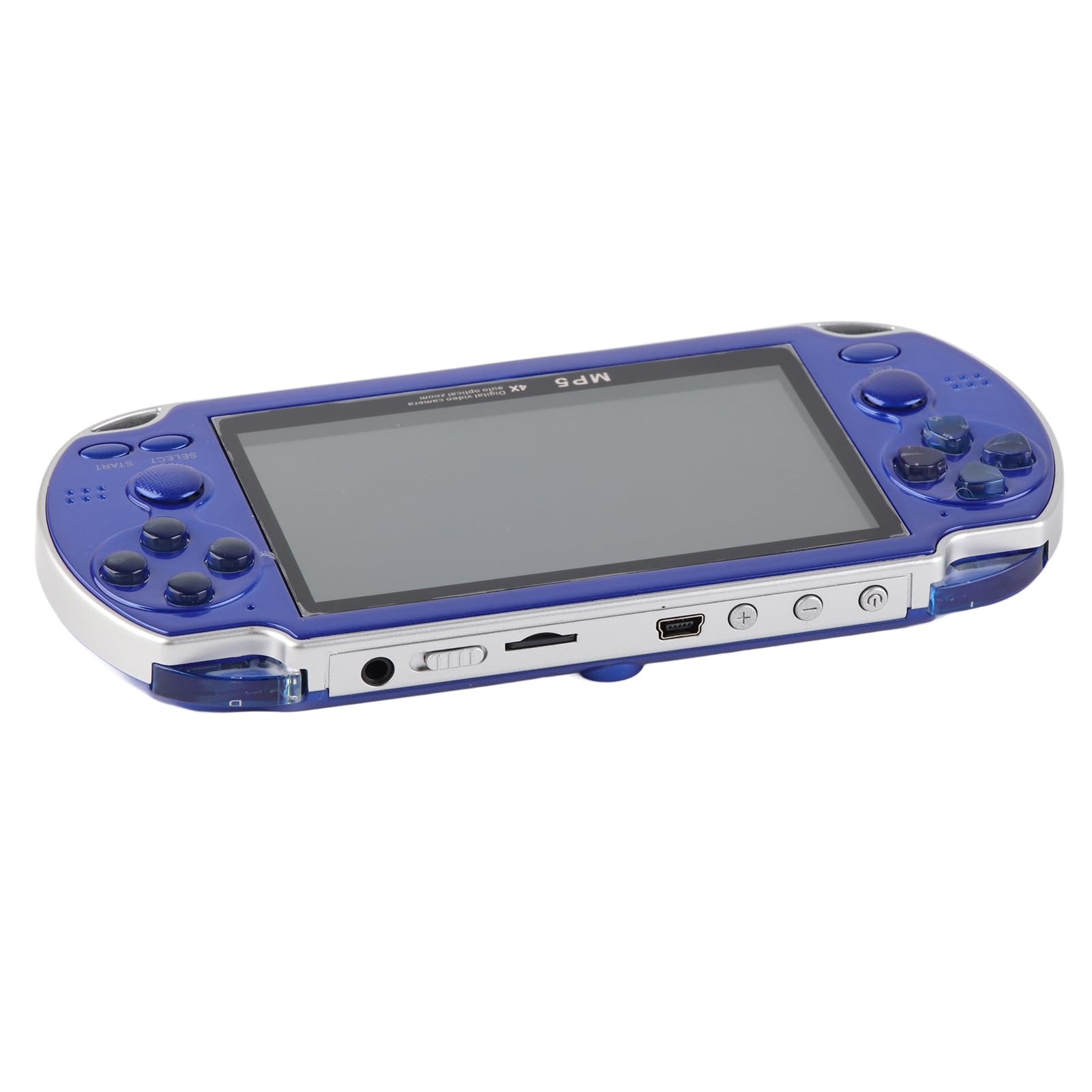 Classic Game Console - 4.3inch HD Screen Retro Game Console - Handheld Video Game Console with Dual Joystick Buttons and Built in 3000 Games for TV (Blue) 3