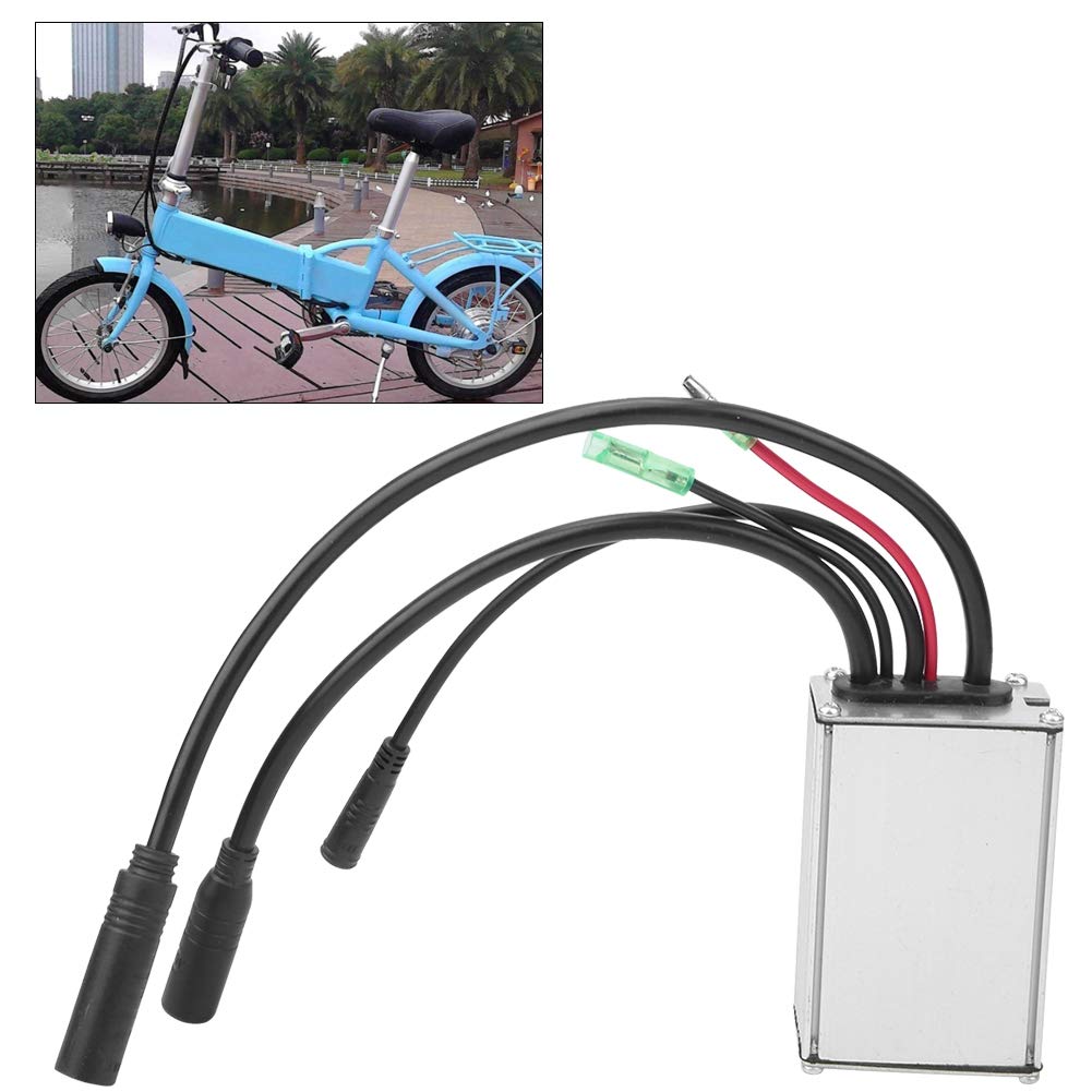 Naroote Electric Motor Controller, Waterproof Brushless Controller Adapter with Hall E Bike Controller Electric Motorcycle Controller for Electric Scooter 36v/48v Motor 5