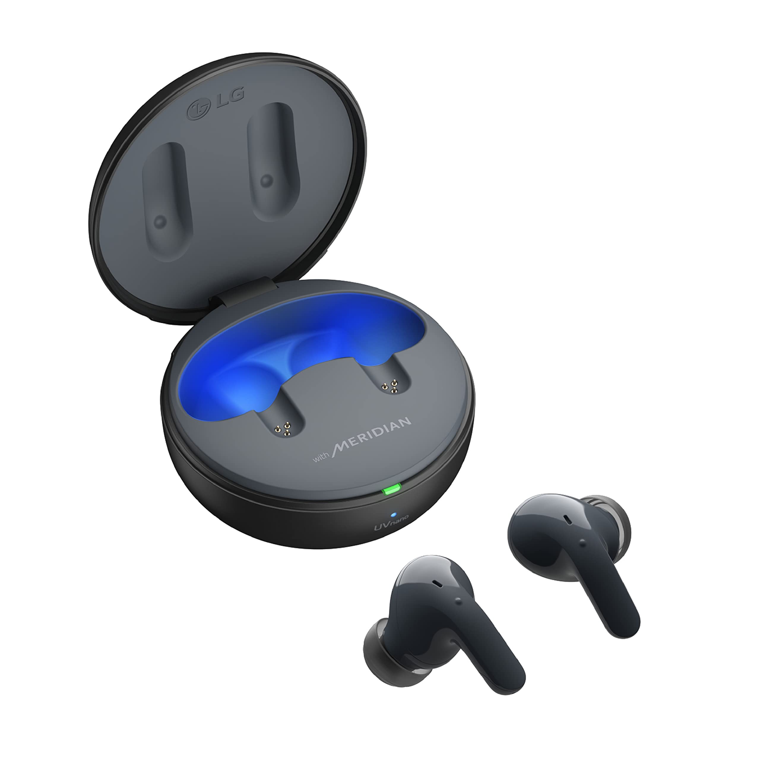 LG Tone Free T60Q - Hybrid Active Noise Cancelling True Wireless Bluetooth Uvnano+ Earbuds 1