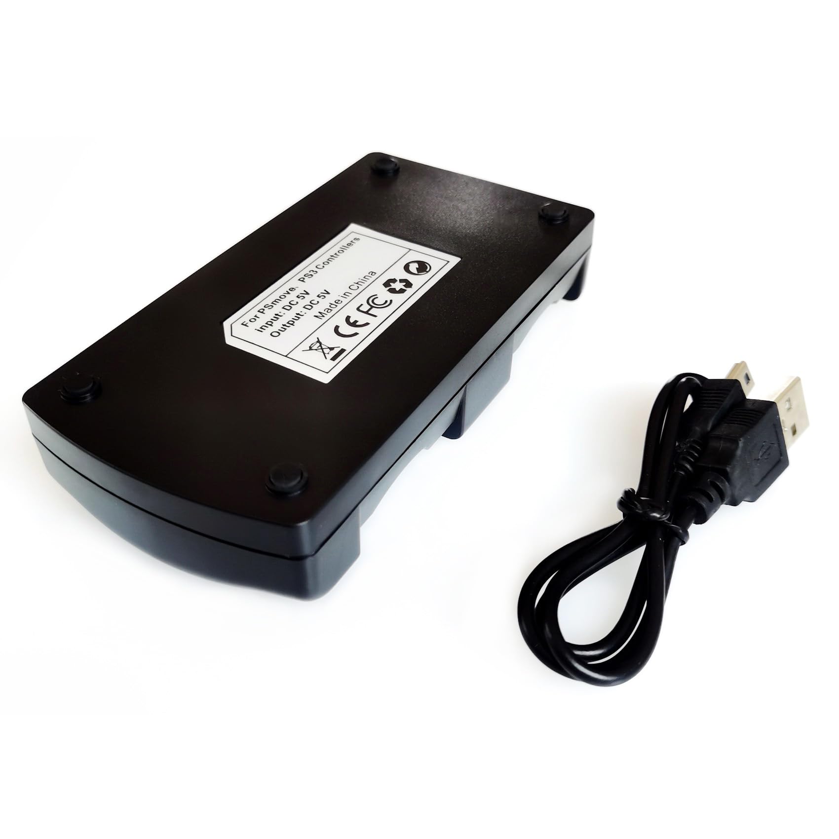 DHSKZRMJ 2 in 1 PS3 Controller Charger Station with LED Light Indicator, Charging Cable and Dock for Dual and Move Controllers 6