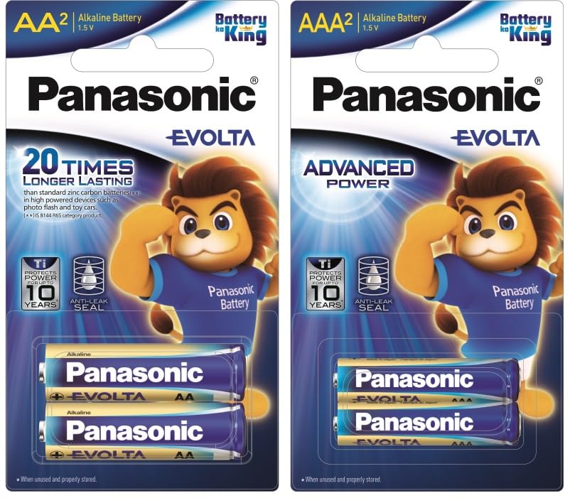 Panasonic Energy India Co Ltd Evolta Premum Alkaline Aa &Aaa Batterypack Of 4 1