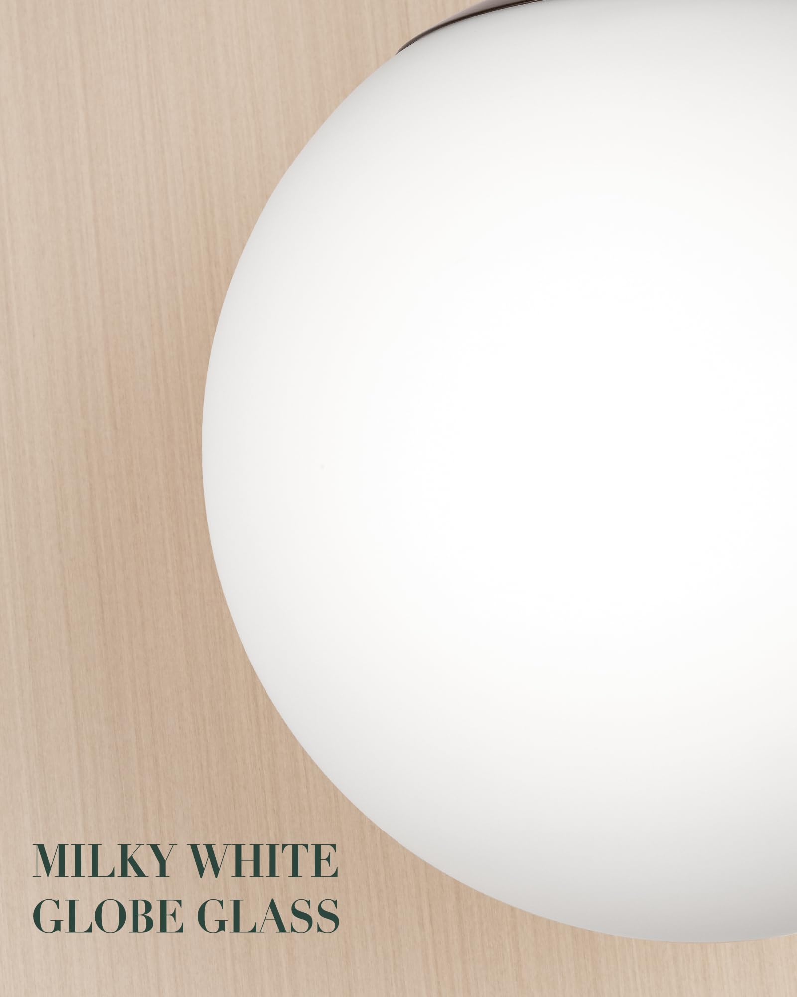 LMS 10 Inch Globe Pendant Lights, Oil Rubbed Bronze Mid Century Kitchen Island Light Fixtures with White Globe Glass Shade, Adjustable Hanging Rod, 2-Pack for Dining Room, LMS-186PL-ORBW-10-2PK 5