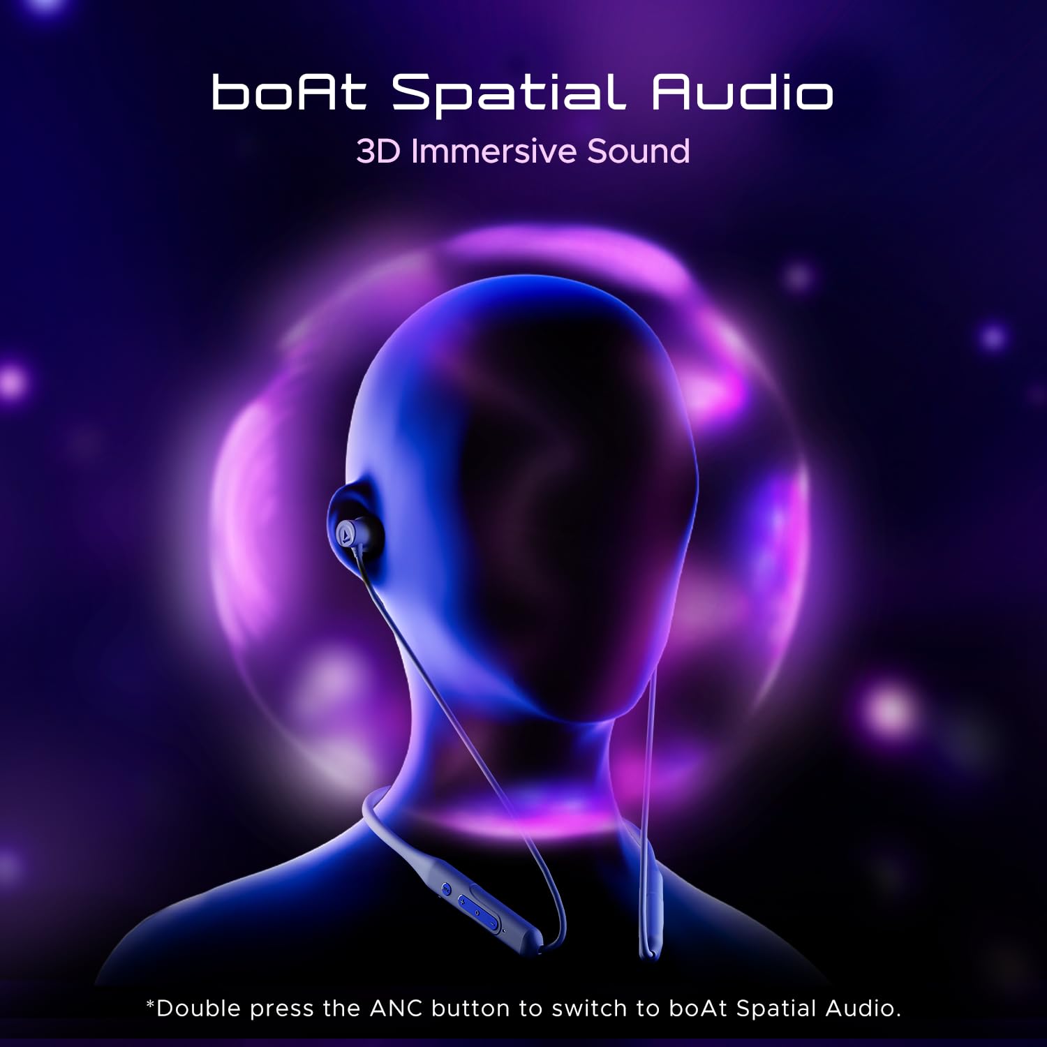 boAt Rockerz 255 ANC, 100h Battery,Spatial Audio, ANC(~32dB), Fast Charge(10Mins=24HRS),3Mics AIENx,13mm Drivers, Bluetooth in Ear Neckband, Wireless with Mic Earphones (Marine Blue) 6