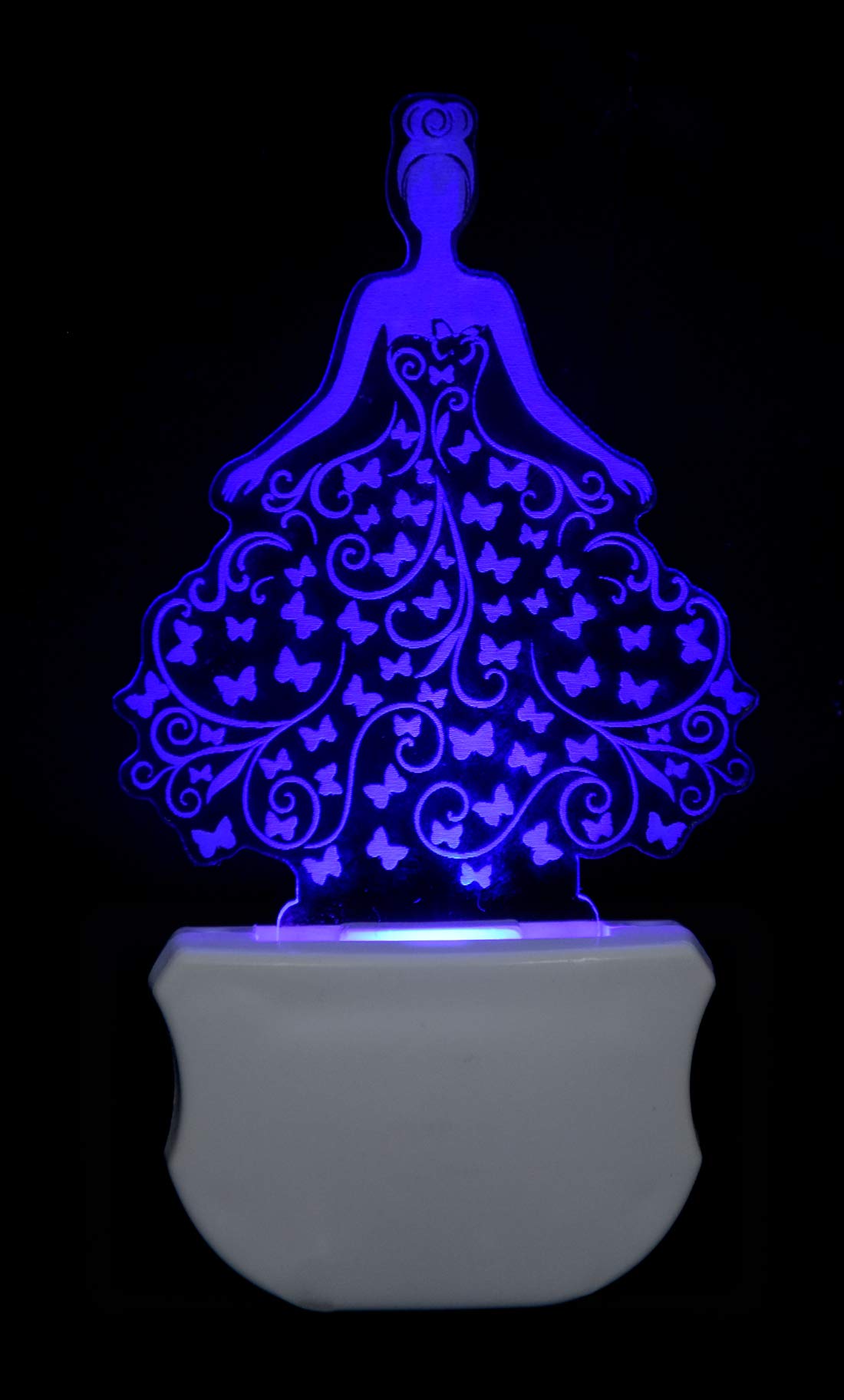 G Gojeeva The Bride 3D Illusion Night Lamp Comes with 7 Multicolor and 3D Illusion Design Suitable for Room,Drawing Room,Lobby 1