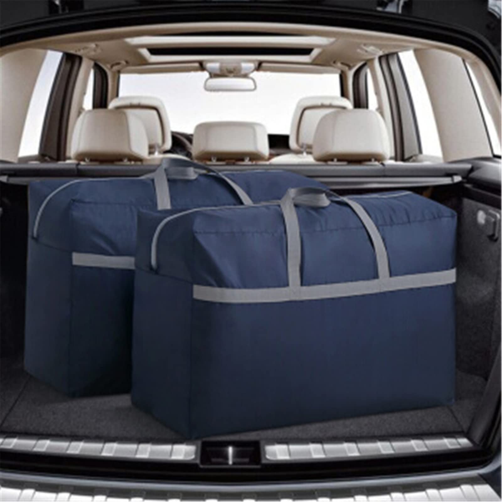 Packing Organizers 2PCS Moving Bag Packing Bag Quilt Clothing Storage Bag Moving for Travel(150L) 5