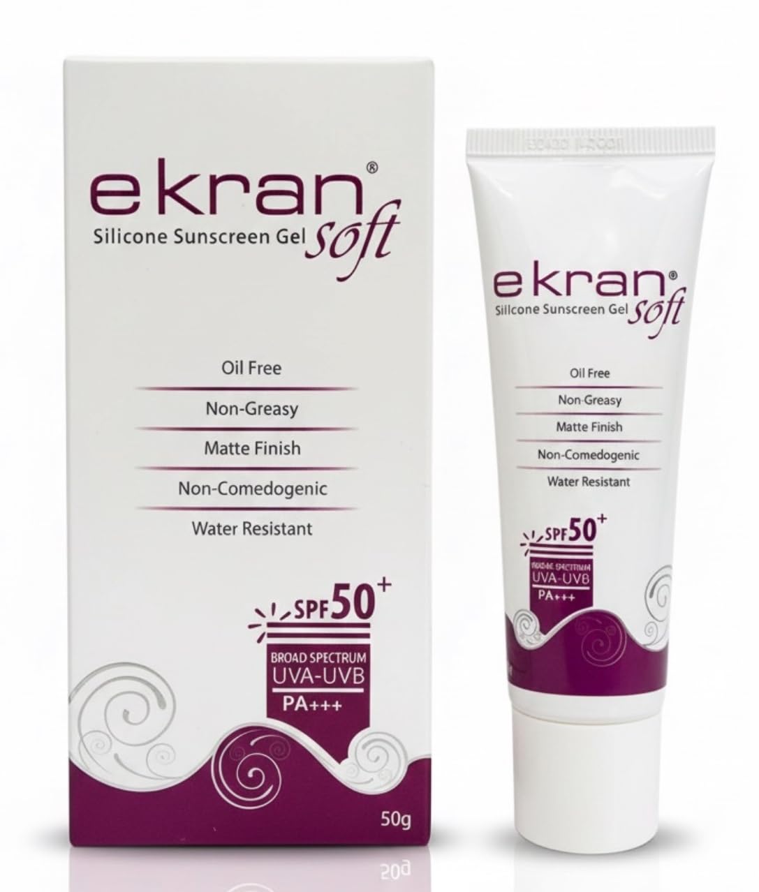 Ekran Soft Silicone Sunscreen Gel SPF 50+ | Oil-Free, Non-Greasy, Matte Finish, Water-Resistant, Non-Comedogenic | Broad Spectrum UVA-UVB PA+++ – 50g 6