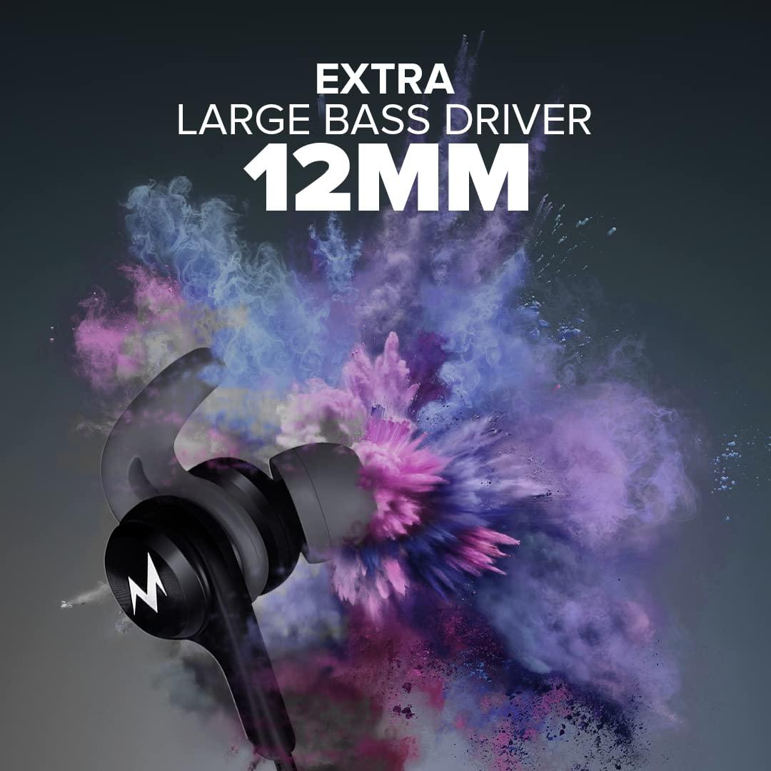 TEMPT Zoom X1 in Ear Wired Earphone with Mic, 3.5mm Audio Jack, 12mm Powerful Driver, Enhanced Bass, Noise Cancelling Headphone, 1.2m Tangle-Free Cable, for Phone/Tablet/Laptop/Desktop (Black + Grey) 3