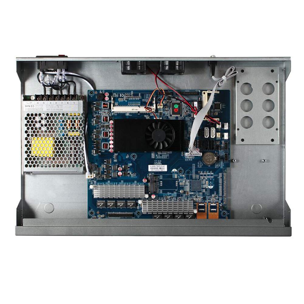 Firewall, VPN, 19 Inch 1U Rackmount, OPNsense, Network Appliance, Router PC, Intel Core I5 3320M, RS14, AES-NI/8 Intel LAN/2USB/COM/VGA/Fan, (8G RAM/128G SSD/1TB HDD) 6