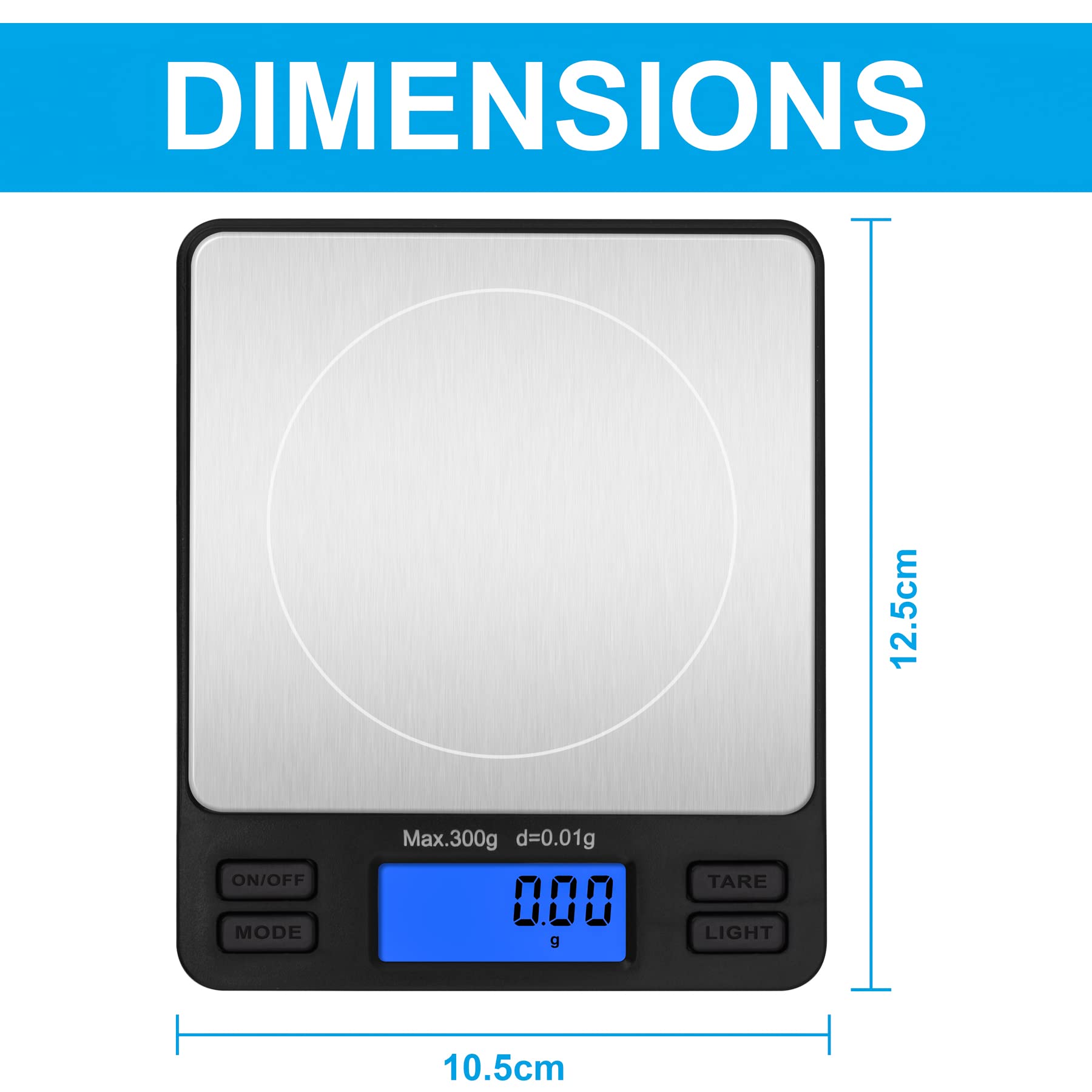 Ace Multipurpose Electronic Digital Weighing scale for gold Jewellery Ornaments, Business purpose Capacity 500gm* 10mg 6