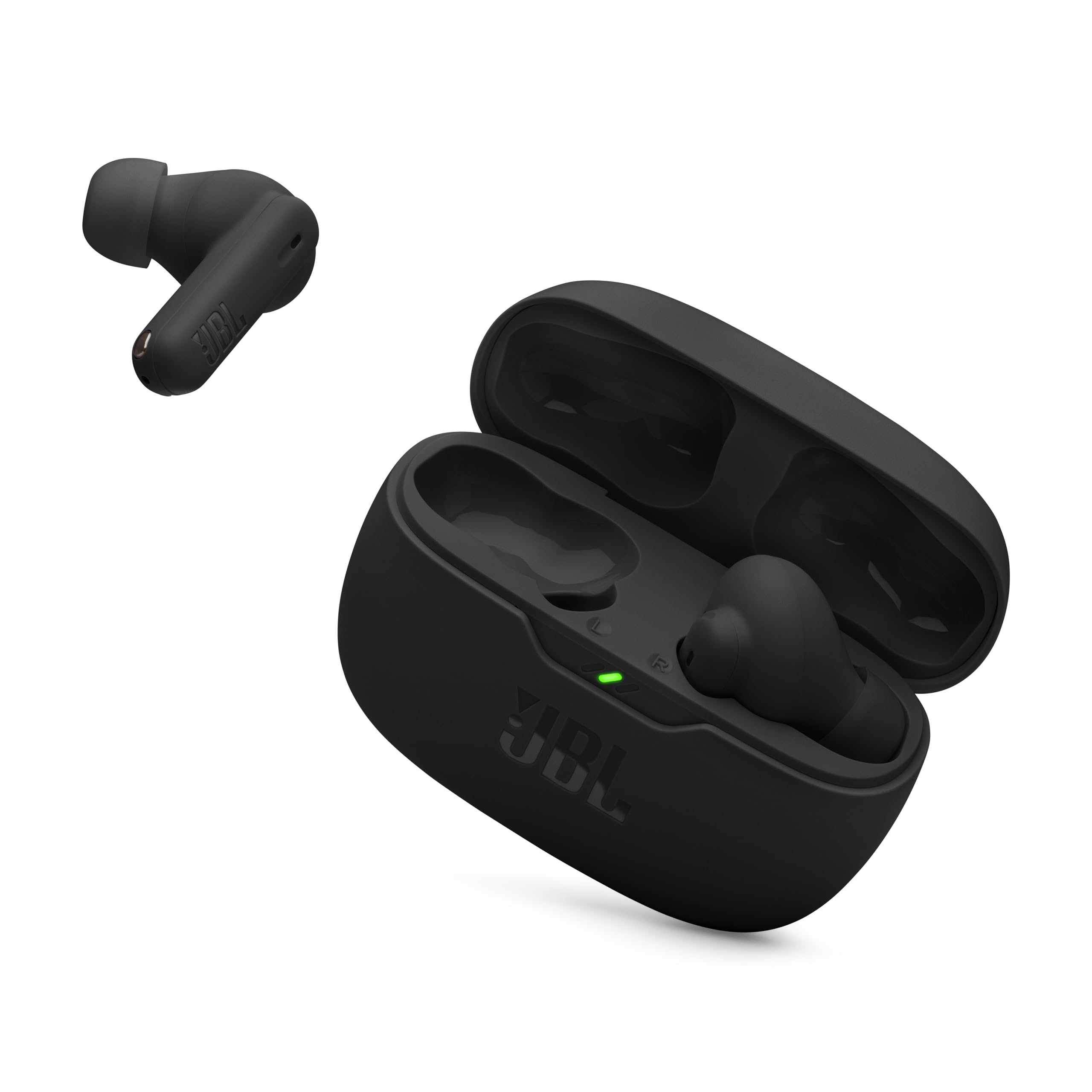JBL Vibe Beam 2 - True Wireless Noise Cancelling Earbuds with JBL Pure Bass Sound & Smart Ambient technology, 4mics for crisp, clear calls, up to 40Hrs of Playback, IP54 Dust & Water resistant (Black) 2