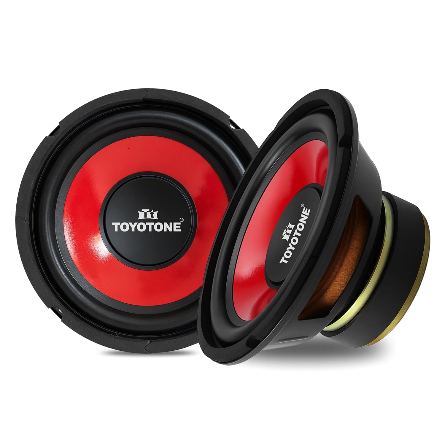 TOYOTONE 6" inch 40 Watt Inch HI-FI Woofer (Pack of 2) | Rainbow Deluxe Series | Copper Coil of 4 Ohms | Form Woofer | 90x17 Magnet | for Car and Home Audio System. 1