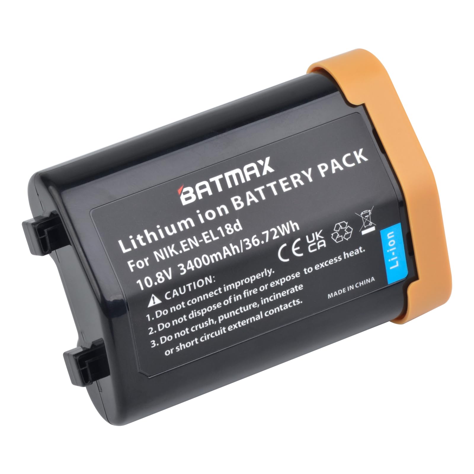 Batmax 3400mAh EN EL18d Battery for Nikon EN-EL18d Nikon D5, D6, Z9, D4, D4S Cameras 2