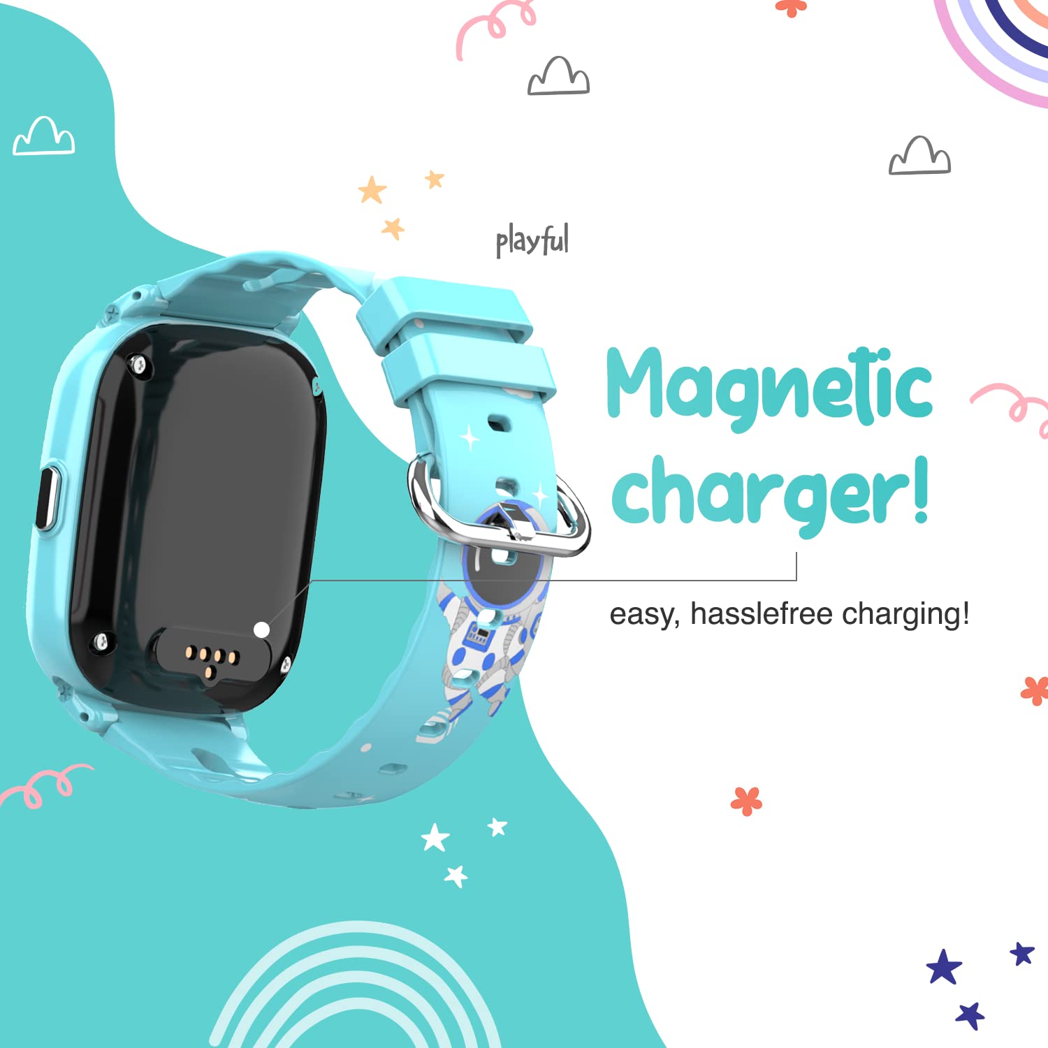 Turet Stardust Smart Watch for Kids- Smartwatch for Boys and Girls with Camera, Games, Recorder, Phone Book, SMS, 2-Way Calling Kids Watches - No GPS - No App 6